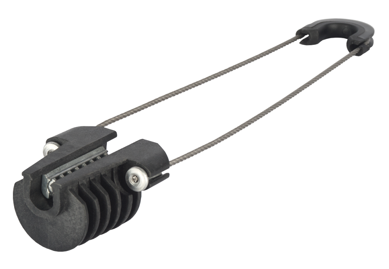 Зажим анкерный, для кабеля типа "8",&nbsp;&nbsp;диаметр силового элемента ≤ 5 мм, максимальная рабочая нагрузка 2 Кн