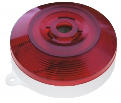 Светозвуковой оповещатель, плоский пластмассовый корпус, уличное. исполнение, 12В, свет -20мА, звук -20мА, 105дБ! IP55, 100х80х30 мм, -50...+55°С