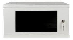 19” шкаф для оборудования, 9U х 600 мм, полезная глубина 535 мм, с настенным креплением (без ножек/роликов)