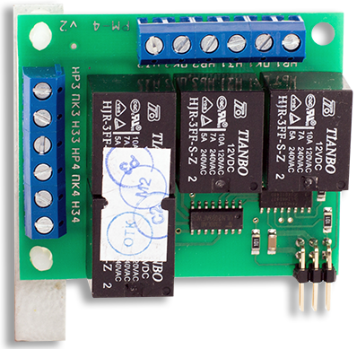 Релейный модуль 4 реле (~250В/7А, = 24В/10А)