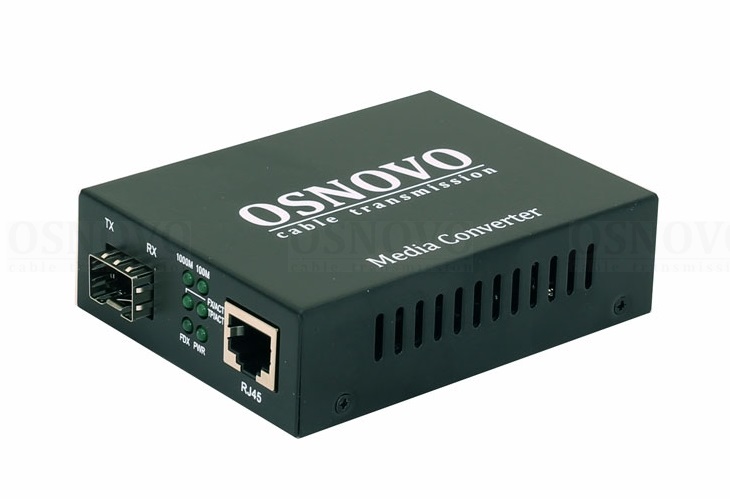Медиаконвертер Gigabit Ethernet 1xRJ45, 1xSFP.&nbsp;&nbsp;Порты: 1 x GE (10/100/1000Base-T), 1 x GE SFP (1000Base-X). В комплекте: БП DC5V(1A). 71x26x95мм. -10…+55гр.С.<br />
