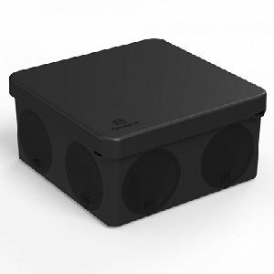 Коробка распределительная двухкомпонентная безгалогенная (HF) черная 100х100х50 (66шт/кор)