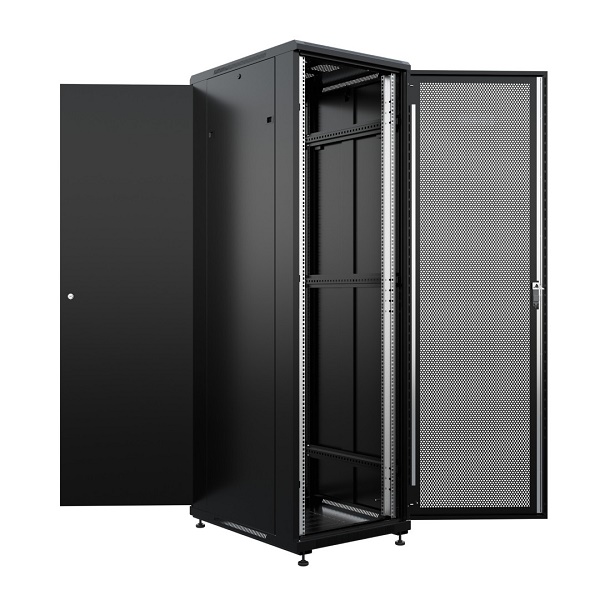 Шкаф напольный универсальный серверный 42U 600х800мм, дверь перфорированная