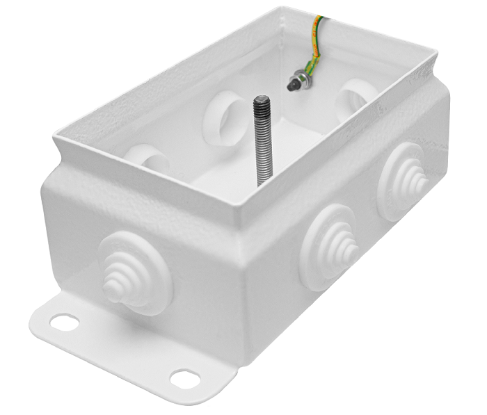 Коробка монтажная общепромышленные, оцинкованная сталь 1,2мм, IP55, 86х126х62 мм