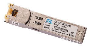 Модуль SFP, 10/100/1000 Мбит/с, UTP, RJ45 (до 100м)