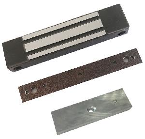 Замок электромагнитный&nbsp;&nbsp;12V DC, не более 0,4 A, усилие 180 кг, 180x40x25, вес 0.8 кг, (в комплекте планка), Влагозащита IP67. Цвет коричневый