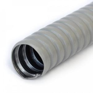 Металлорукав в ПВХ изоляции серый Р3-ЦП-НГ-25 (50м/уп)