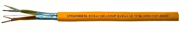 Кабель симметричный 2х2х0,64мм, для промышленного интерфейса RS-485, огнестойкий, групповой прокладки, безгалогенный. 200 м/ бух