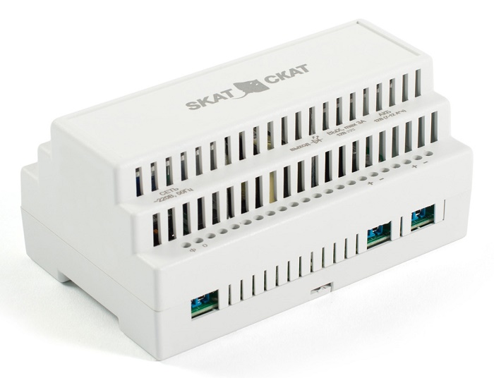 Источники бесперебойного питания 12В 3А пласт. корпус под DIN рейку