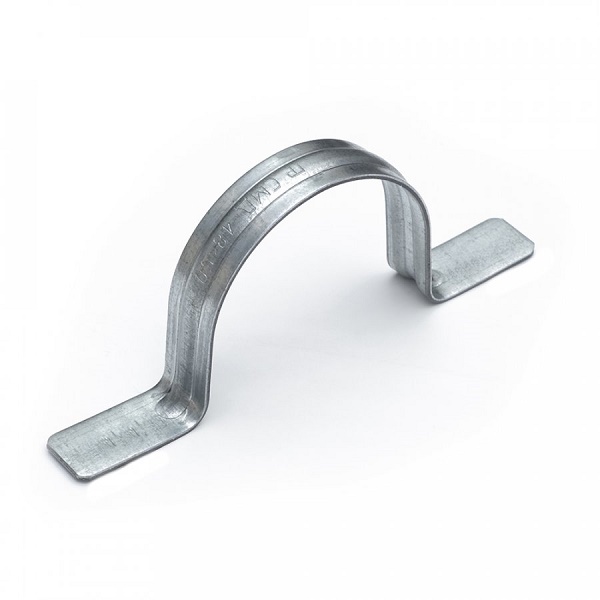 Скоба металлическая двухлапковая СМД d48-50 мм для монтажного пистолета (без отверстий) (50шт/уп)