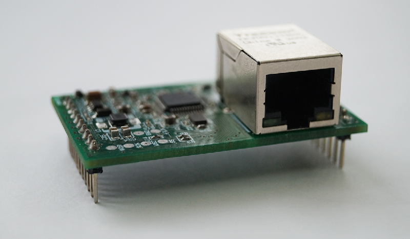 Модуль для организации проводного подключения контроллеров STEMAX MX840 и Мираж-GSM-M8-04 к сети Ethernet через локальную сеть объекта.