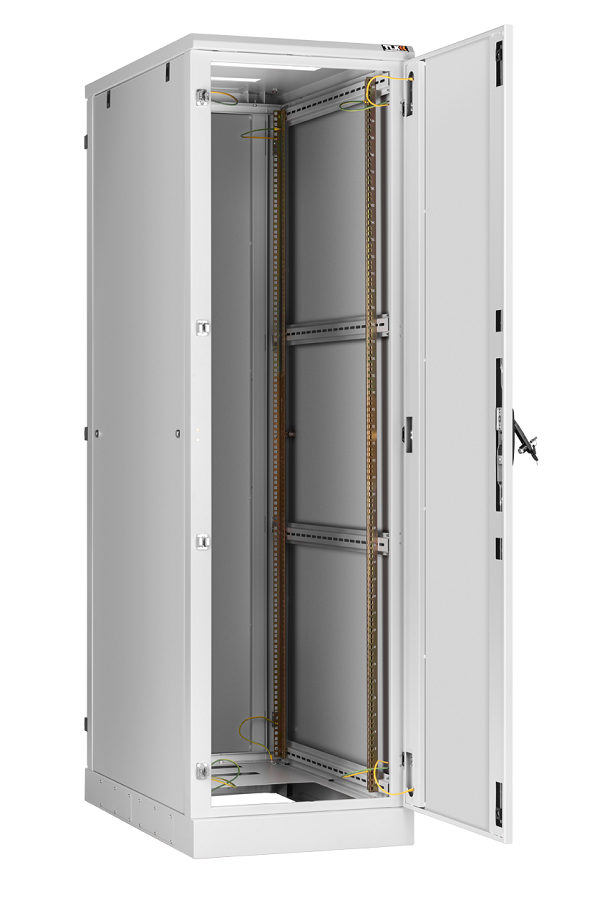 Напольный шкаф 19", 33U, металлическая двери и боковые стенки Ш600хВ1660хГ1000мм, в разобранном виде, серый