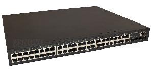 Управляемый (L2+) коммутатор Gigabit Ethernet на 48 RJ45 + 4 x GE SFP порта. Порты: 48 x GE (10/100/1000Base-T) + 4 x GE SFP (1000Base-X), Консольный порт; Уровень управления L2 (Full managed); Поддержка Jumbo Frame 16K, IGMP Snooping; Поддержка режима CCTV: Увеличение расстояния передачи данных и питания до 250м