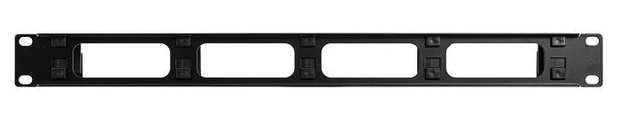 Организатор с 5 кольцами пластиковыми и окнами, черный