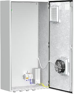 Термошкаф с обогревом и вентиляцией -50°C до +40°C. IP55. 323 Вт. Uпит. 220В. 600x1200x300мм.