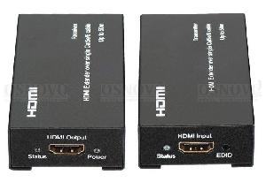 Комплект для передачи HDMI по одному кабелю витой пары CAT5e/6 до 50м. Разрешение до 1080p, 36бит(Deep Color). 