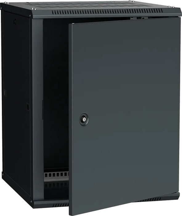ITK Шкаф LINEA W 15U 600x600 мм дверь металл, RAL9005, Черный