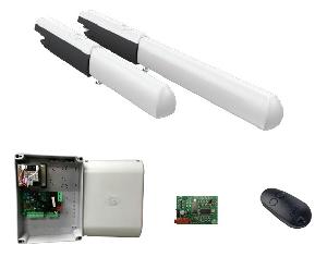 Комплект автоматики для двухстворчатых распашных ворот до 1000 кг, до 5,0 м, 50%, на основе привода А5000А (блок управления ZF1N, радиоуправление с фиксированным кодом)