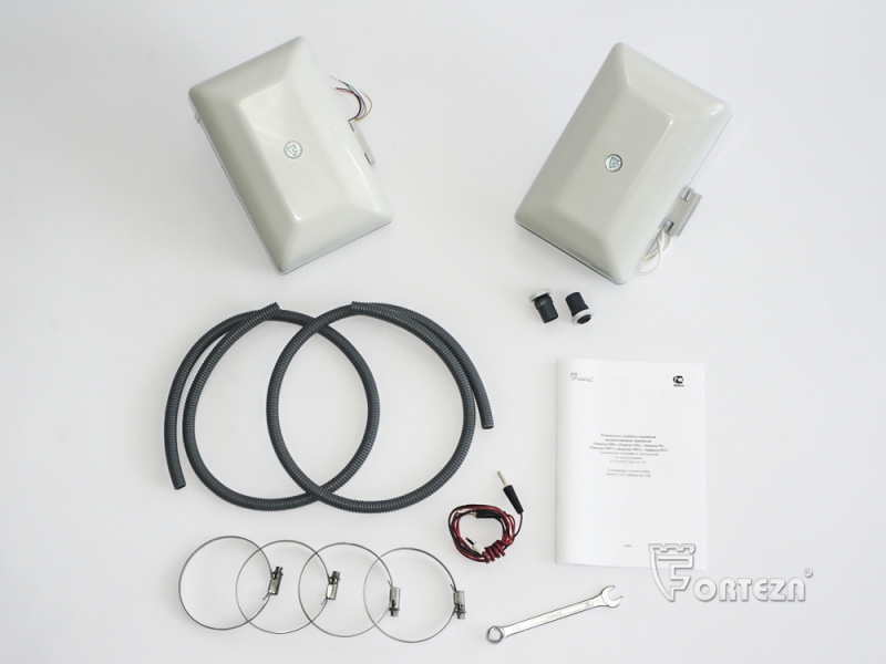 Извещатель 200м РЛ, двухпозиционный, высокая помехоустойчивость, узкая зона обнаружения, отсутствие "мертвых" зон, работоспособность при высоком уровне снежного покрова.