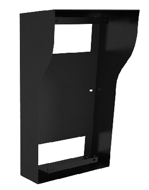 Кронштейн для накладного монтажа с козырьком для индивидуальной панели AV-08FB. Цвет - черный