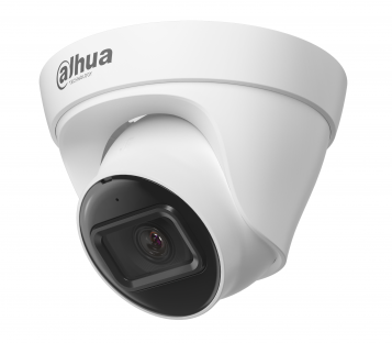 Уличная купольная IP-видеокамера с ИК-подсветкой до 30м, 2Мп; 1/2.8” CMOS; 2.8мм; ИК-фильтр; 0.01лк@F2.0; сжатие: H.265+, H.265, H.264+, H.264, MJPEG; 2 потока до 2Мп@25к/с; видеоаналитика: детектор человека; DWDR; 3D NR; BLC, HLC; Smart подсветка; встроенный микрофон; IP67; 12В(DC), PoE; корпус: металл, пластик