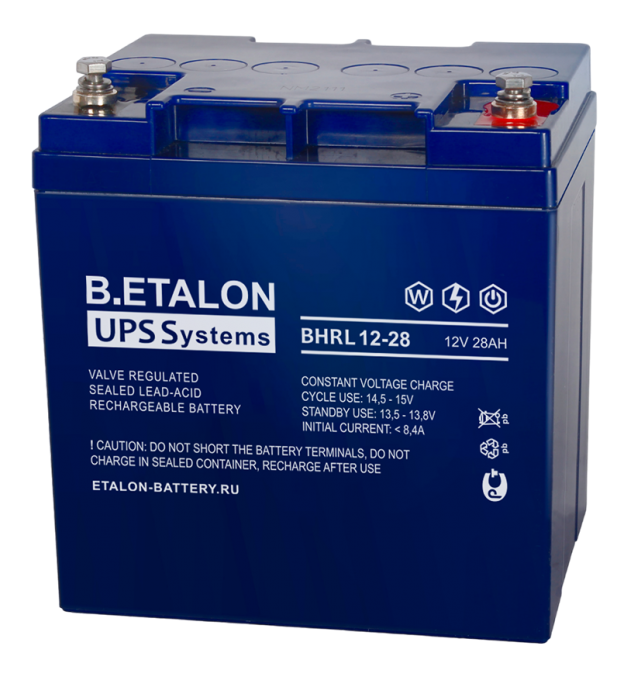 Аккумулятор 28 А/ч 12В (BHRL 12-28), 165х125х175 мм, вес 8,8 кг