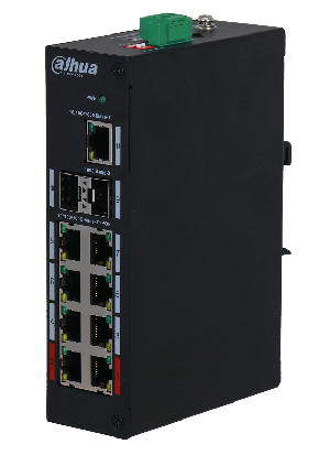 8-портовый гигабитный неуправляемый коммутатор с РОЕ, уличное исполнение, Порты: 8 RJ45 10/100/1000Мбит/с (PoE/PoE+/Hi-PoE), 1 RJ45 10/100/1000Мбит/с (uplink), 2 SFP 1000Мбит/с (uplink); мощность PoE: порты 1~2 до 90Вт, порты 3~8 до 30Вт, суммарно до 120Вт; PoE watchdog, передача до 250м; питание: 48~57В(DC); грозозащита: до 4кВ; рабочая температура: -30°С~+65°С; монтаж на DIN-рейку
