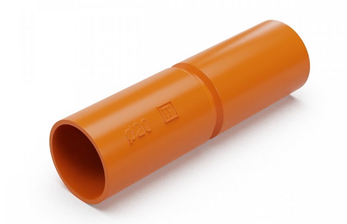 Патрубок-муфта оранжевая d20 мм (10шт/уп)