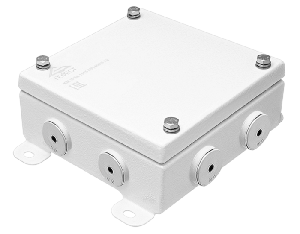Коробка монтажная общепромышленные, оцинкованная сталь 1,2мм, IP66, 150х150х62 мм, 8 вводов, диаметр присоединяемого кабеля: М20 (8-13), (Р) - резиновый ввод