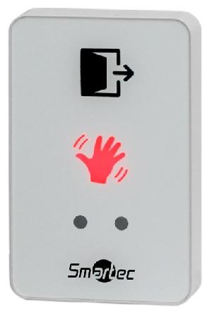 Кнопка ИК-бесконтактная, накладная, белая, СИД индикатор, НЗ/НР контакты, 86х55х14 мм