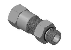Кабельный ввод с резьбой М20х1,5 мм для открытой прокладки кабеля с проходным диаметром d=8-12 мм