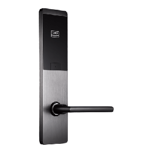 Дверной врезной замок для гостиниц европейского стандарта RFID карт Mifare Толщина двери: 40-50 мм,Задняя панель: 62,5 мм, Вариант цвета: черный.