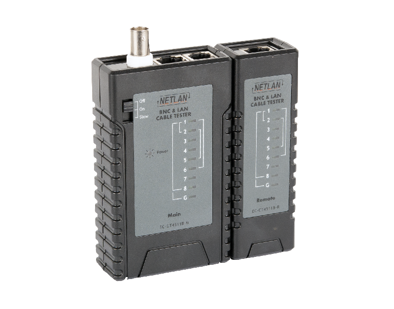 EC-CT4511B - Кабельный тестер, UTP/STP, RJ45, RJ12, RJ11, BNC Кабельный тестер, UTP/STP, RJ45, RJ12, RJ11, BNC