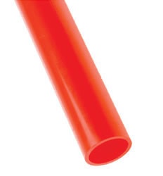 Труба ПВХ гладкая, для аспирационной системы, диам. наруж. 25мм/ внут. 22мм (3м), цвет красный