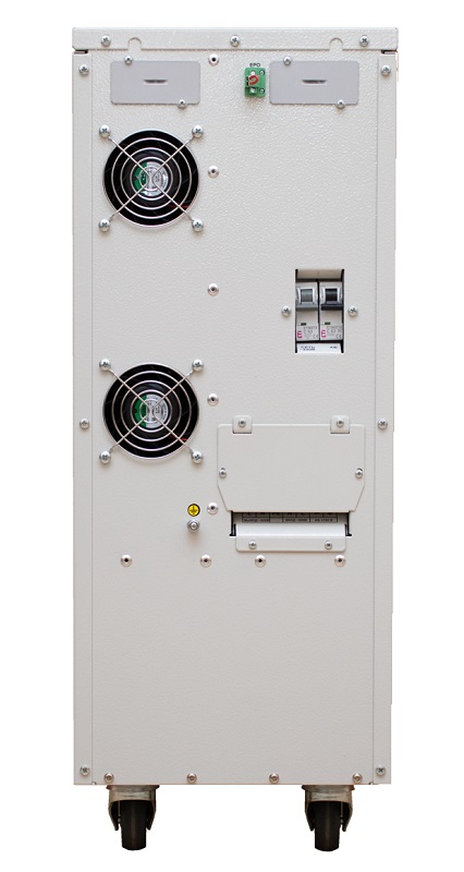 Источник бесперебойного питания напольный, on-line (с двойным преобразованием), чистая синусоида, 6000 ВA (5400 Вт); U-вх.220 В; U-акб.192 В, I-заряд.1…4 А, 16 батарей 12 В 9 А·ч; ЖК-дисплей; клеммное подключение (L, N, PE); холодный старт, совместим с генератором; IP20, t-раб.+5...+40°C, 660х250х572 мм