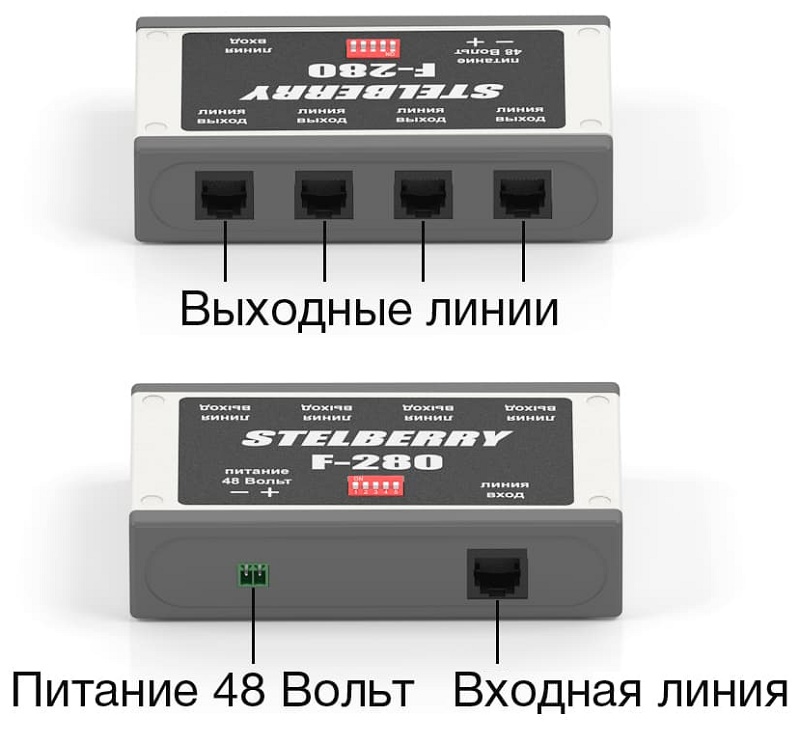 Усилитель-репитер для наращивания мощности системы Stelberry Антитеррор. Позволяет нарастить мощность системы на 180 Ватт. Настраиваемый коэффициент усиления от 1 до 2,4 раза. 4 выхода