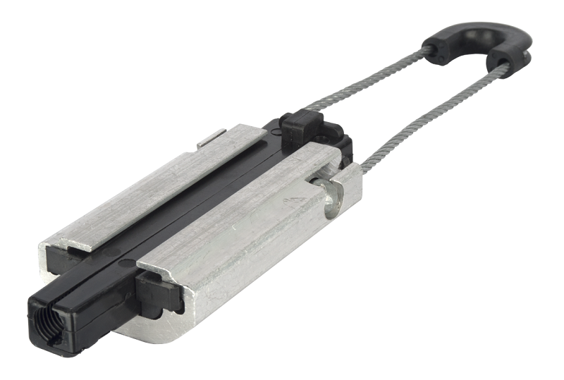 Зажим анкерный, диаметр кабеля от  8 до 11 мм, максимальная рабочая нагрузка 10 кН