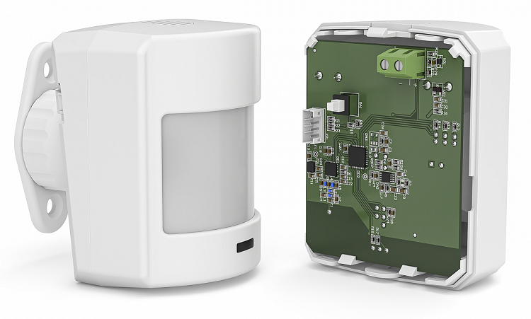 Извещатель охранный пассивный оптико-электронный радиоканальный 868 МГц с защитой от животных до 10 кг,&nbsp;&nbsp;для работы с радиоканальными приборами серии «Mega»
