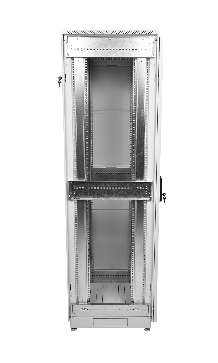 Шкаф телекоммуникационный напольный 42U (600 × 800) дверь стекло