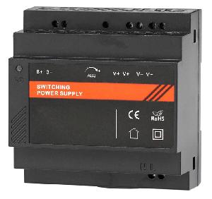 Блок бесперебойного питания 12 VDC/ 5 A, крепление на DIN-рейку, черный