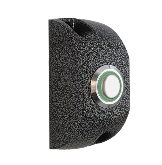 Кнопка выхода металлическая накладная c LED подсветкой. Выходные контакты НР/НЗ, IP 67, 60х27,5x26,5 мм, цвет серый; 66 г.