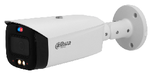 Уличная цилиндрическая IP-видеокамера Full-color с ИИ и активным сдерживанием, 8Мп; 1/2.8” CMOS; объектив 2.8мм; WDR(120дБ); чувствительность 0.004лк@F1.0; сжатие: H.265+, H.265, H.264+, H.264, MJPEG; 3 потока до 8Мп@25к/с; видеоаналитика: SMD 4.0 (интеллектуальный детектор движения), AI SSA (Автоматическая адаптация сцены), пересечение линии, контроль зоны; тревожные вх/вых: 1/1; аудиовх/вых: 1/1;  встроенные 2 микрофона и громкоговоритель; LED-подсветка до 30м, ИК-подсветка 30м; сигнализация красно-синей подсветкой; MicroSD до 256Гбайт; защита: IP67; питание: 12В(DC), PoE; корпус: металл+пластик