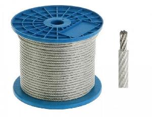 Трос стальной в ПВХ оплетке DIN 3055 8 мм (6/8) (100 м/уп)