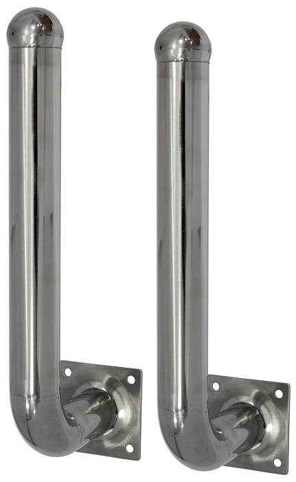 Кронштейн для 2-х лучевого активного инфракрасного датчика, нержавеющая сталь, комплект 2 шт, длина 30 см.