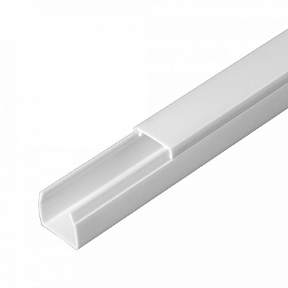 Кабель-канал "Промрукав" белый 2-й замок в п/э 16х16 мм (84 м/уп)