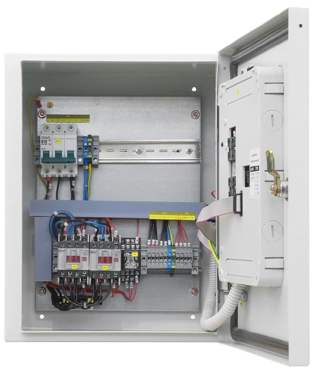 Шкаф для управления электрозадвижками любого типа, работа с любыми управляющими приборами или модулями, контроль исправности линий связи до электропривода задвижки, возможность установки управляющего модуля внутрь шкафа.