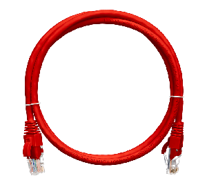 Коммутационный шнур U/UTP 4 пары, Кат.5е, 2хRJ45/8P8C, T568B, Molded, PVC, красный, 1м