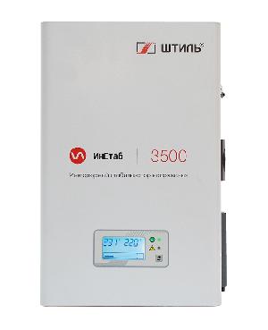 Стабилизатор переменного напряжения инверторный (с двойным преобразованием) однофазный, чистая синусоида; P-нагр.3.5 кВА/2.75 кВт, U-вх.165…310 В, U-вых.220…230 В (с шагом 1 В), I-вых.15.9 A; IP20, t-раб. +5…+40°C, 205х370х103 мм