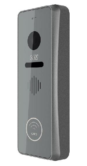 Вызывная панель для видеодомофона, CVBS, 960H, Угол обзора 115°, встроенный считыватель Em-Marine, корпус из алюминиевого сплава, передняя панель из стекла, сенсорное управление, две передних декоративных накладки в комплекте, монт. уголок в комплекте