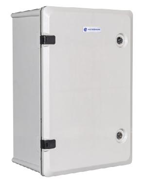 Композитный климатический монтажный шкаф 405х587х260/ 340х540х210мм, -55°С +50°С, SMC композит, IP66, IK10, Комплектация: утеплитель из Порилекса, замок 2 шт,ключ 1 шт, монтажная плата 1шт, гермовводы 2шт, розетка 1 шт, автоматический выключатель 1шт, термореле 1шт,нагреватель мощностью в 75 Вт 1шт. Вес: 10.1 кг.